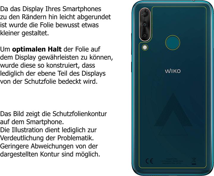 Actual product image Dipos Screen Protector Anti-Shock (2 Piece, Wiko View 3 Pro)