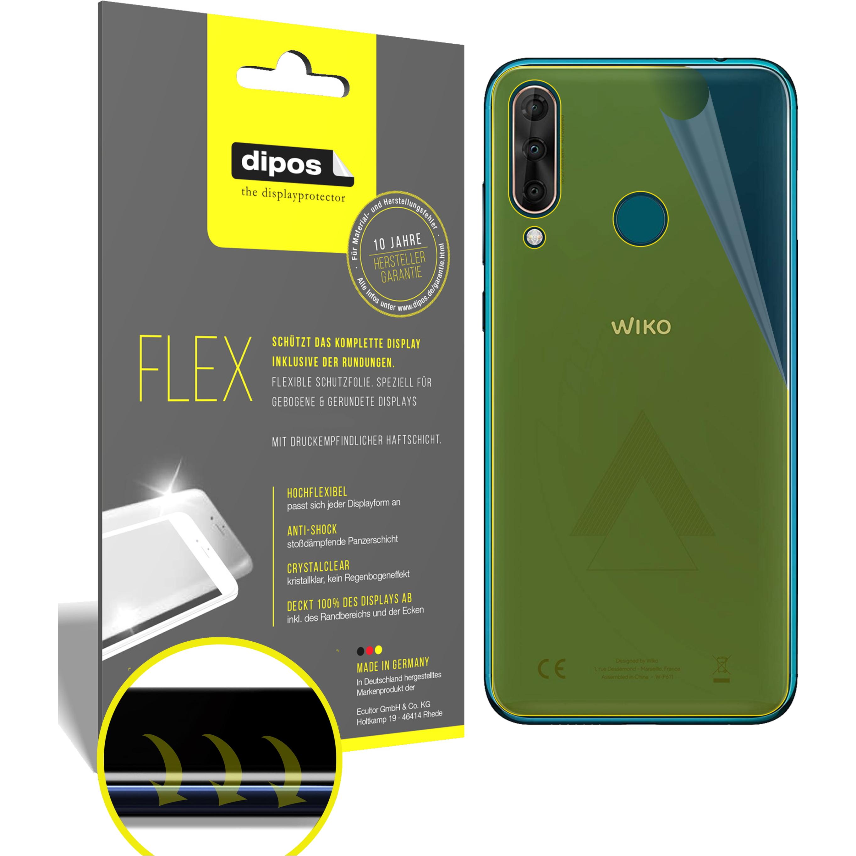 Dipos Displayschutzfolie Full-Cover 3D (2 Stück, Wiko View 3 Pro), Smartphone Schutzfolie, Transparent