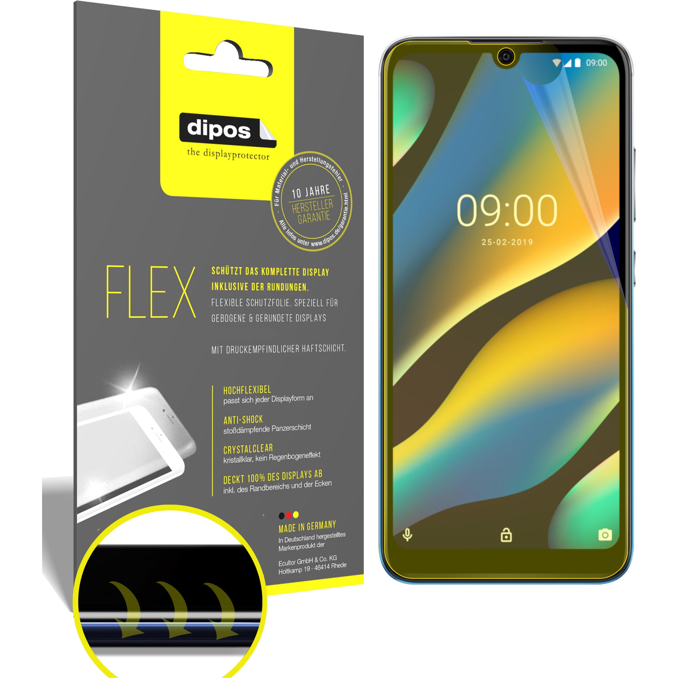 Thumbnail - Dipos Displayschutzfolie Full-Cover 3D (2 Stück, Wiko View 3 Lite), Smartphone Schutzfolie, Transparent