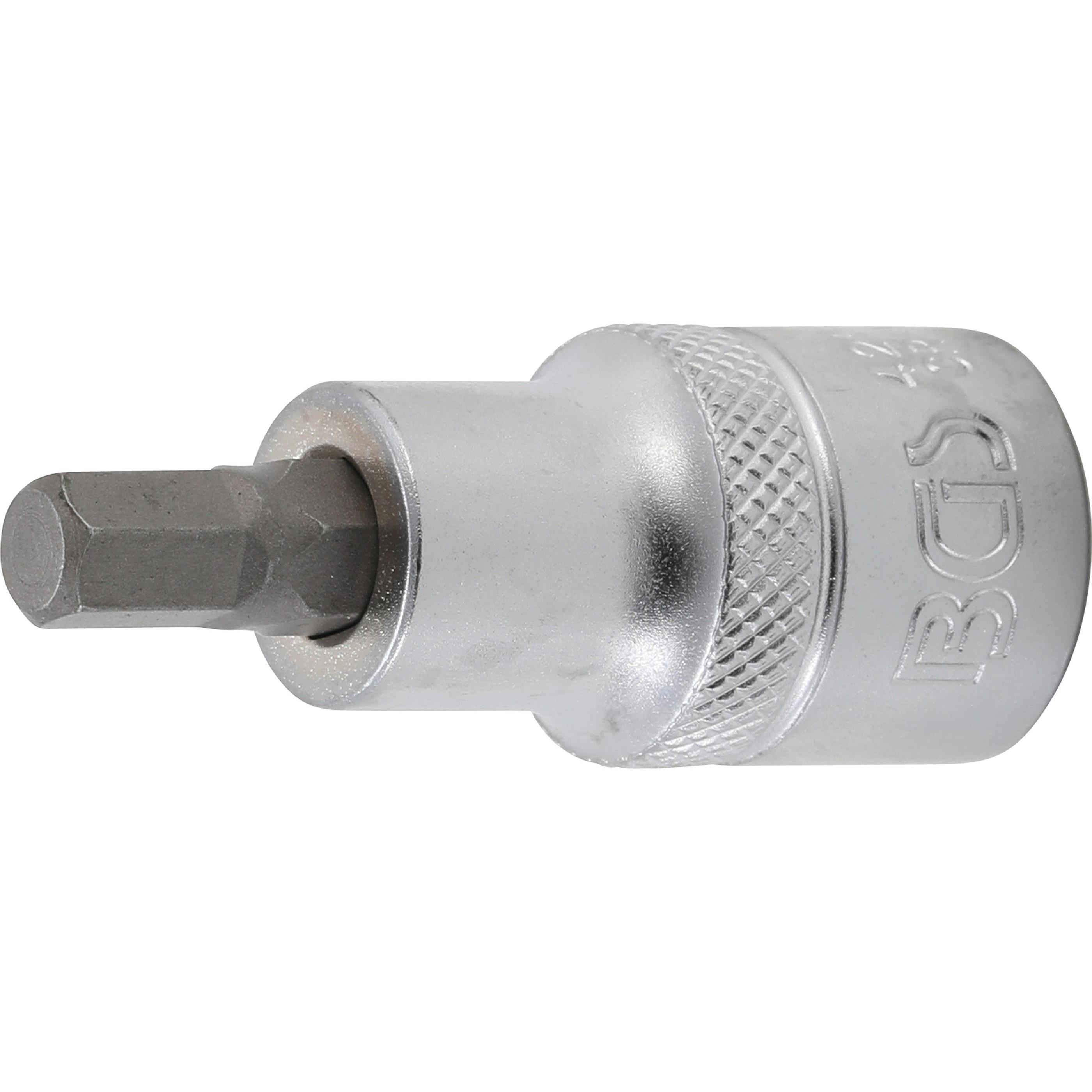 BGS, Bits, Bit-Einsatz Antrieb Innenvierkant 12,5 mm (1/2") Innensechskant 7 mm (12,5 mm)
