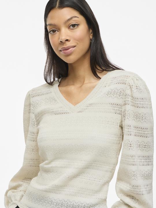 Immagine prodotto Vila V-Ausschnitt Oberteil mit langen Ärmeln (S)