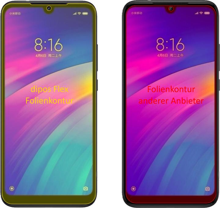 Actual product image Dipos Screen Protector Full-Cover 3D (3 pcs., Xiaomi Redmi 7)