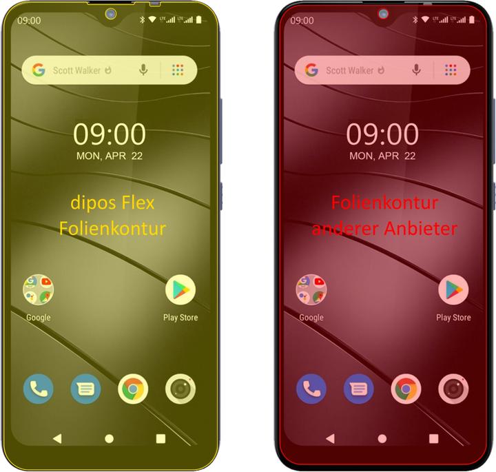 Produktbild Dipos Displayschutzfolie Full-Cover 3D (3 Stk., Gigaset GS110)