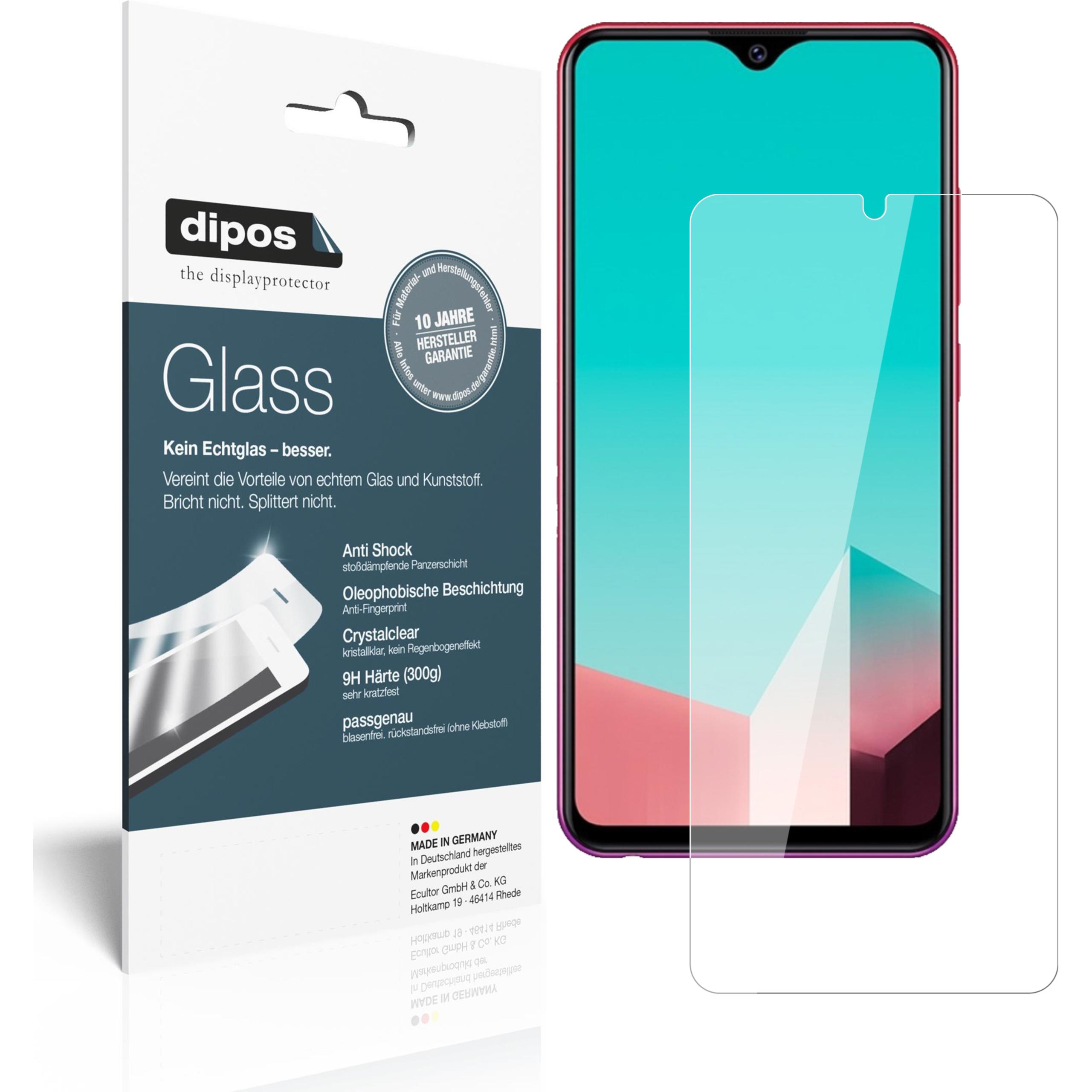 Dipos Displayschutz Anti-Shock (2 Stück, Vivo U1), Smartphone Schutzfolie, Transparent