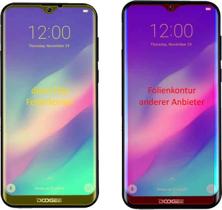 Actual product image Dipos Screen Protector Full-Cover 3D (Archos Oxygen 57)