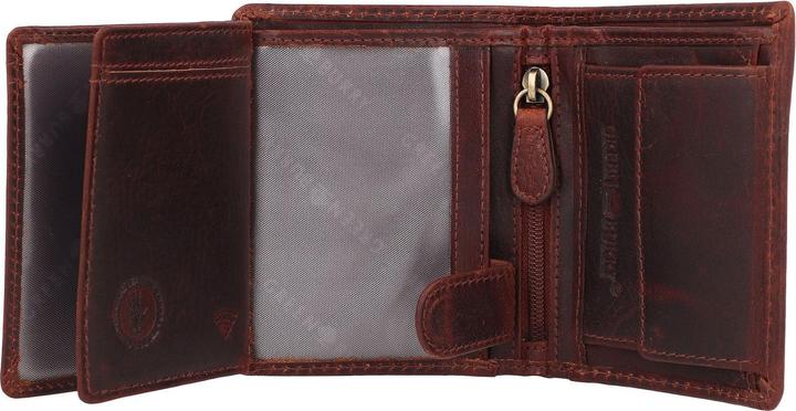 Actual product image Greenburry Rugged wallet RFID protection leather 8.5 cm