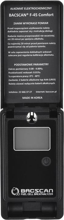 Immagine prodotto Bacscan F-45 COMFORT etilometro elettrochimico