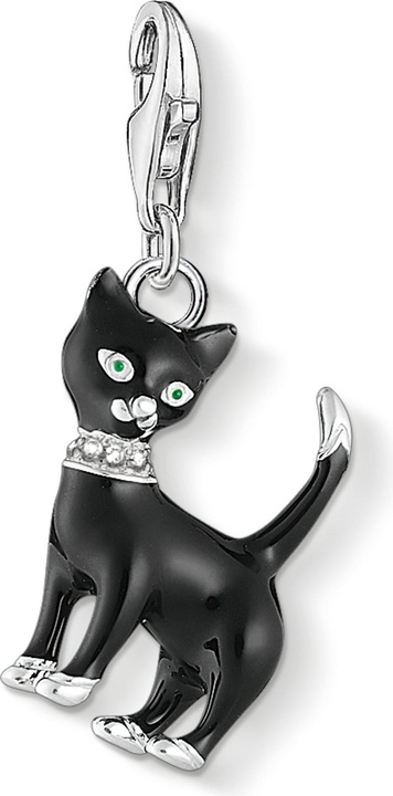 Image du produit Thomas Sabo Charm pendentif chat noir (Argent 925)