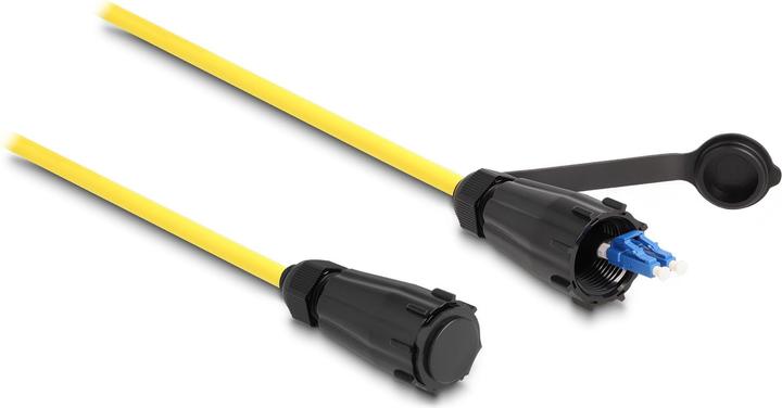 Produktbild Delock LWL Kabel LC Duplex zu LC Duplex mit Verschlusskappe Singlemode IP68 staub- und wasserdicht 1 (1 m)