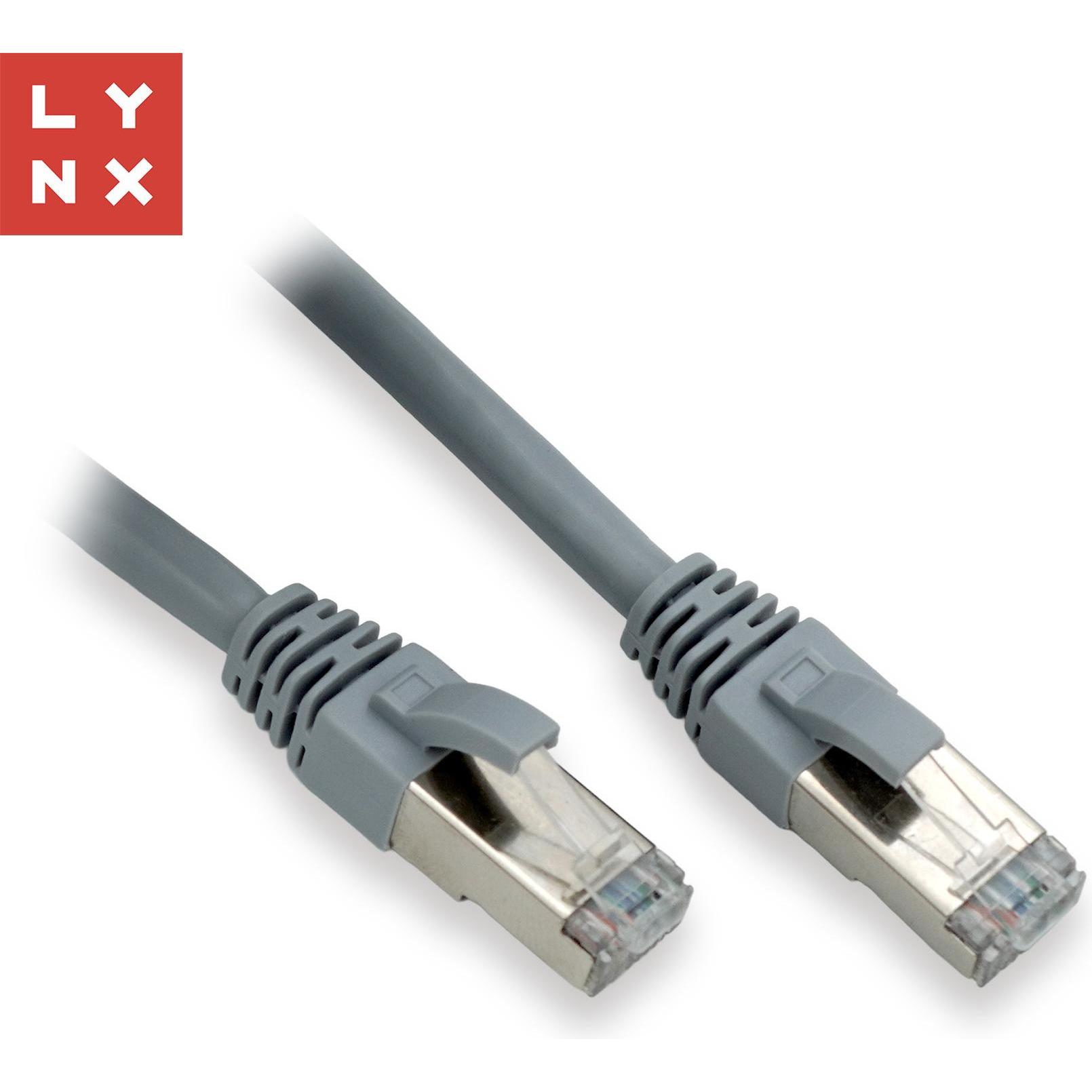 Lynx Cs LYNX Cavo patch FTP Cat6, PVC, 5m, šedý (CAT6, 5 m), Cavo di rete