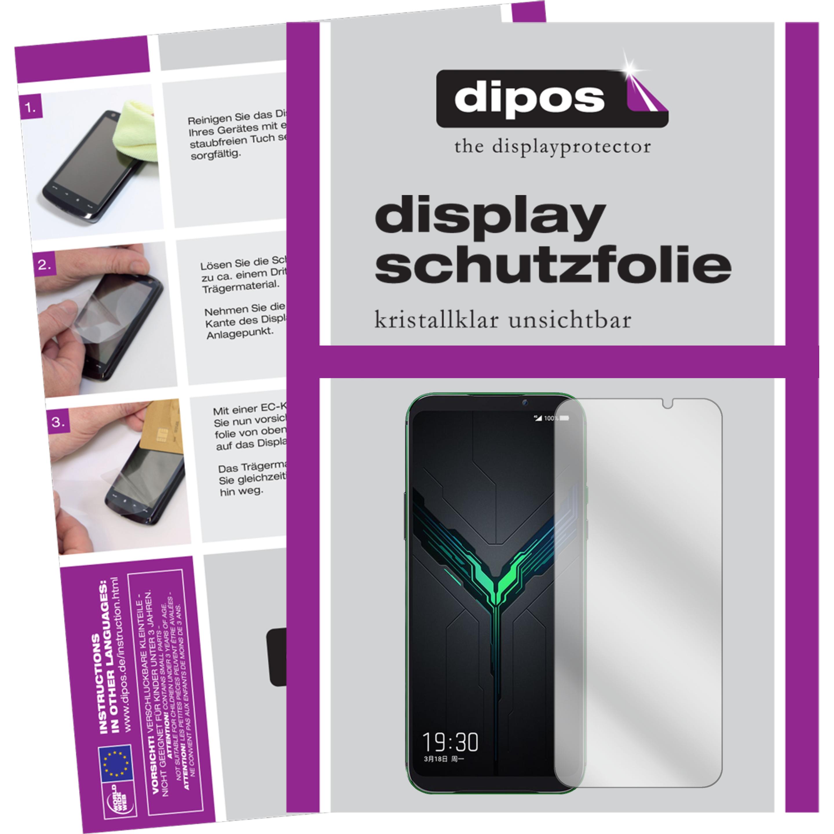 Dipos Displayschutzfolie Crystalclear (6 Stück, Xiaomi Black Shark 2), Smartphone Schutzfolie, Transparent
