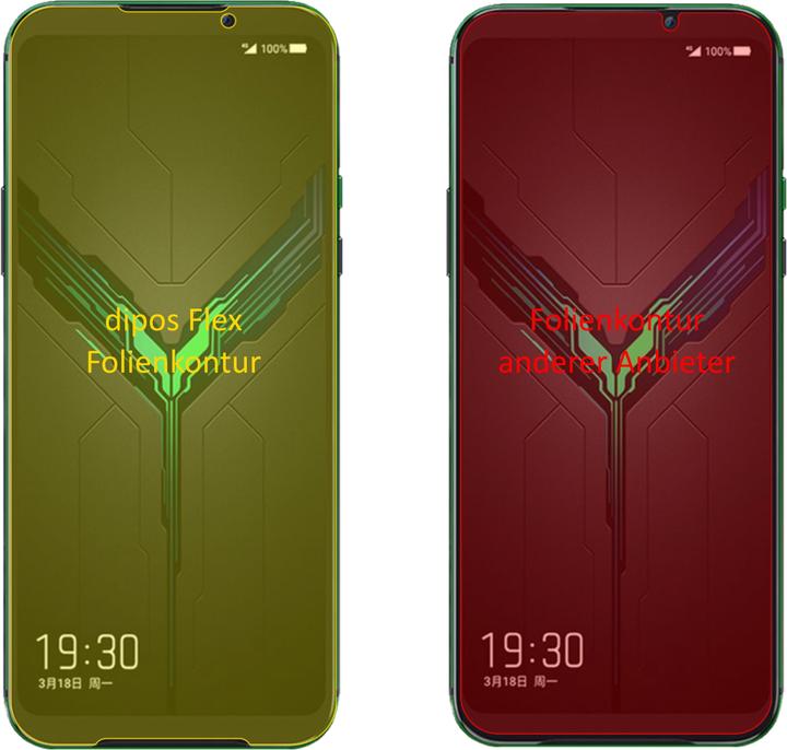Produktbild Dipos Displayschutzfolie Full-Cover 3D (Xiaomi Black Shark 3S)