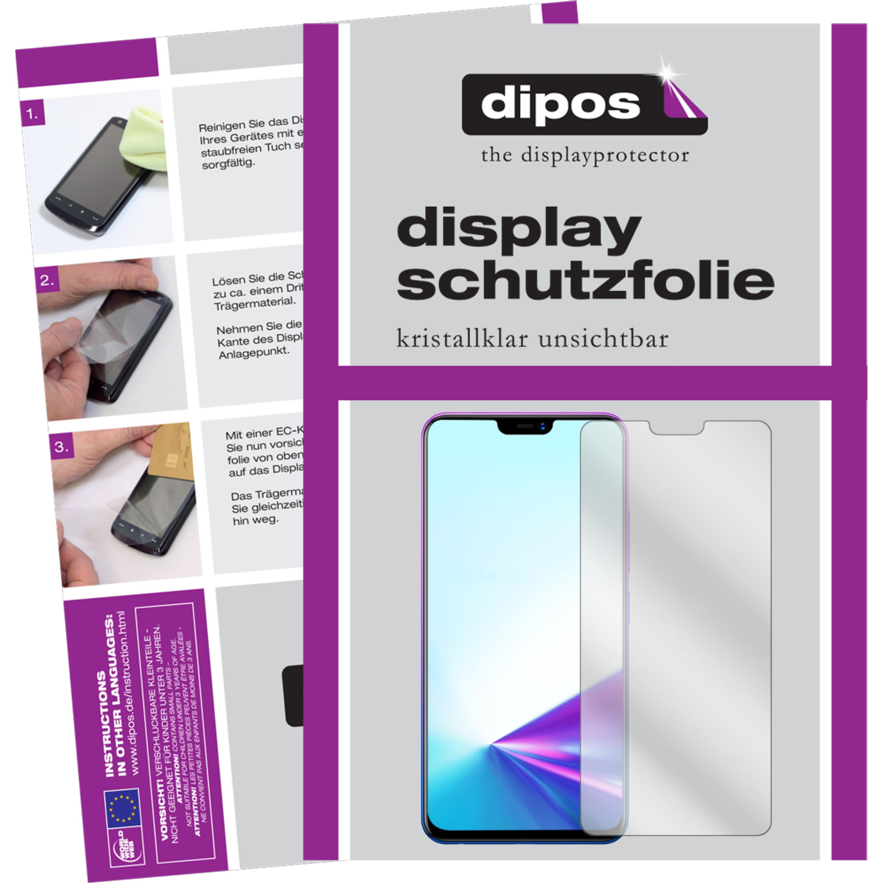 Dipos Displayschutzfolie Crystalclear (2 Stück, Vivo Z3x), Smartphone Schutzfolie, Transparent