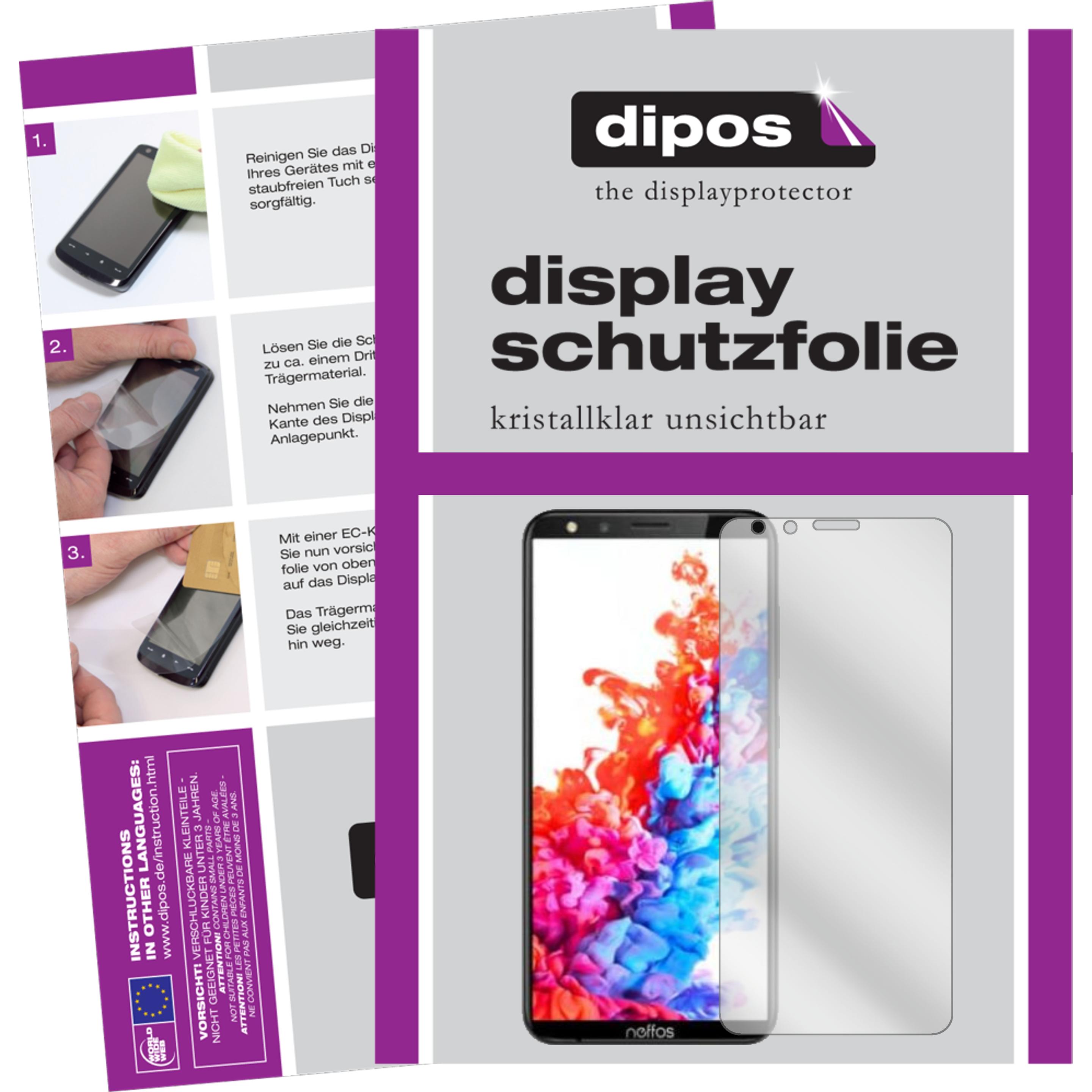 Dipos Displayschutzfolie Crystalclear (6 Stück, TP-Link Neffos C7 Lite), Smartphone Schutzfolie, Transparent