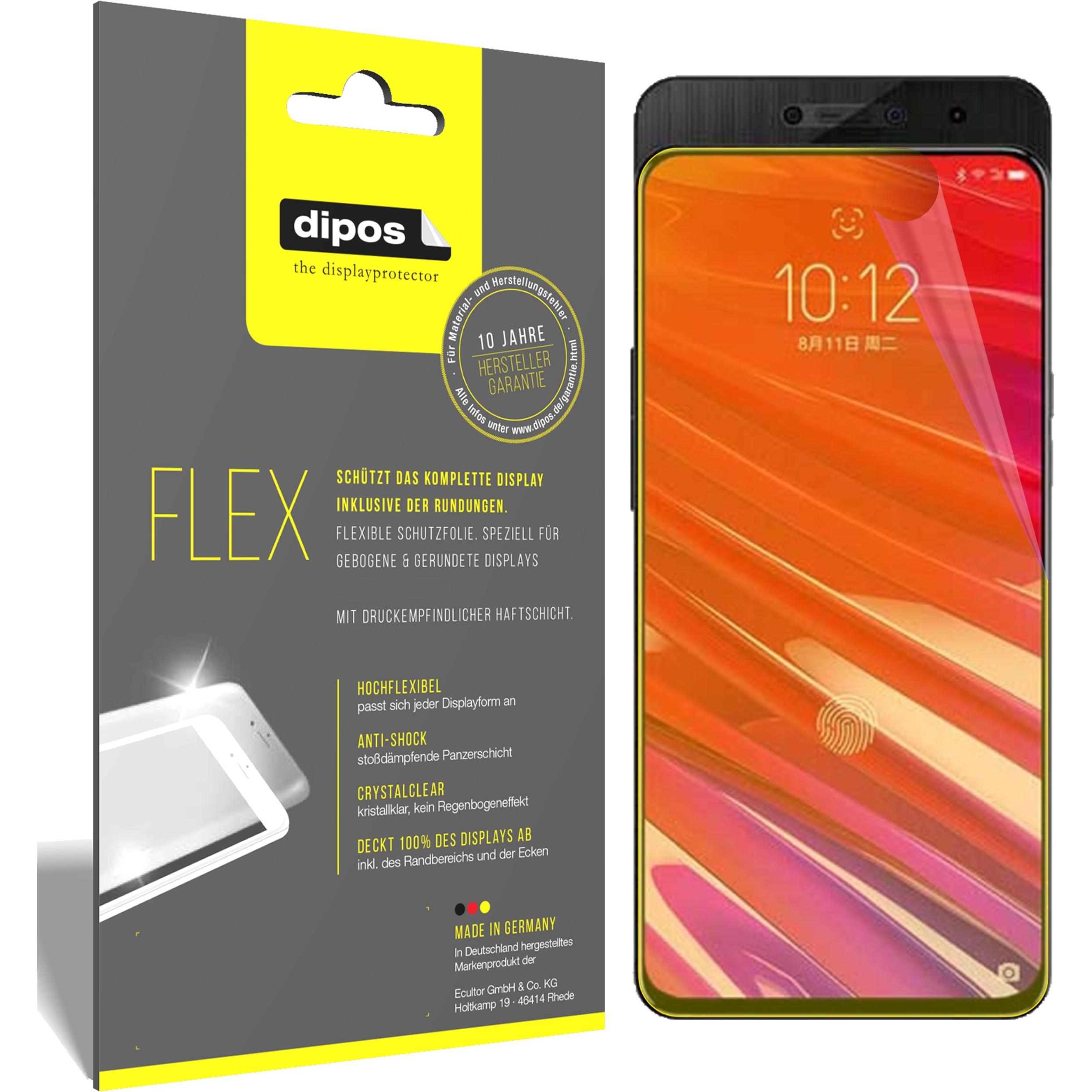Dipos Displayschutzfolie Full-Cover 3D (3 Stück, Lenovo Z5 Pro), Smartphone Schutzfolie, Transparent