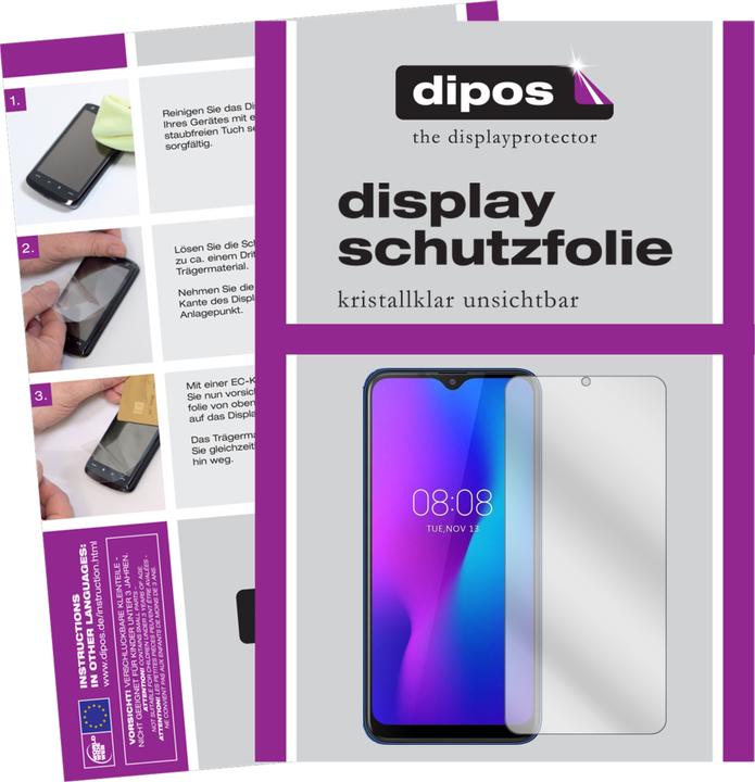 Actual product image Dipos Screen Protector Crystalclear (2 pcs., Ulefone Power 6)