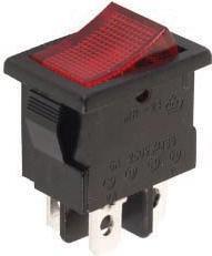 Produktbild Velleman Power Rocker Switch 3A-250V Dpst On-Off Red