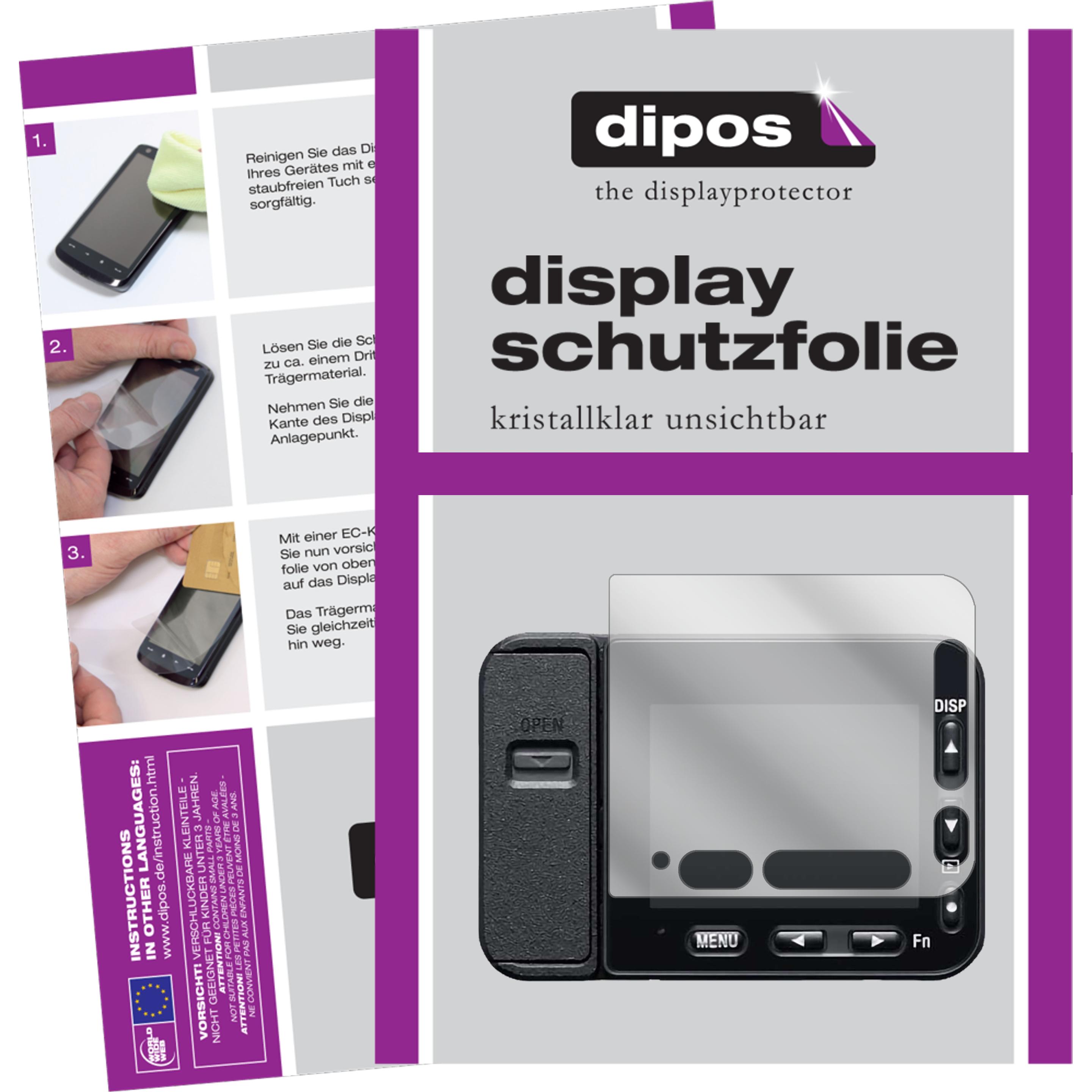 Dipos Displayschutzfolie Crystalclear (Displayschutz, Sony DSC-RX0M2), Kameraschutz, Transparent