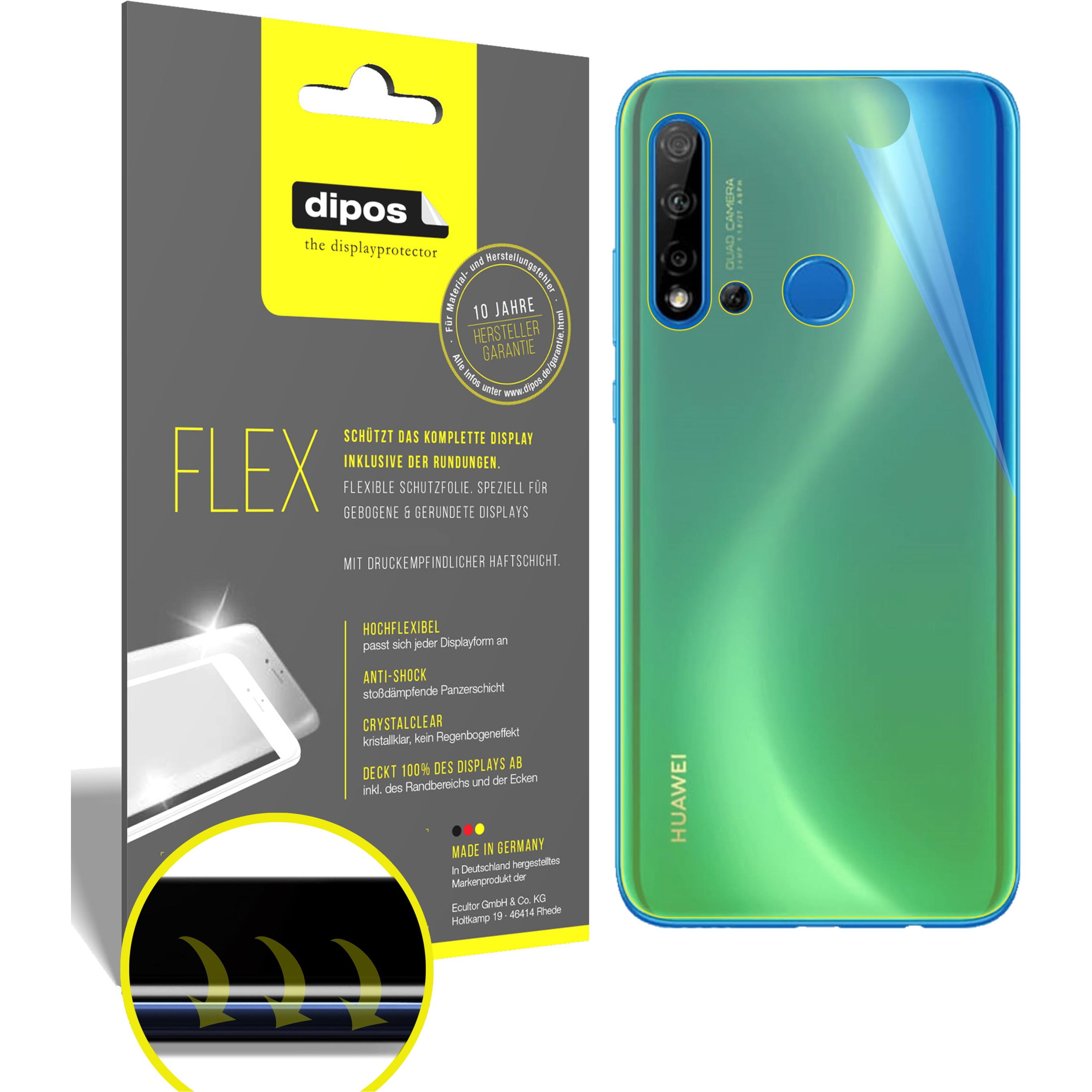 Dipos Displayschutzfolie Full-Cover 3D (3 Stück, Huawei Nova 5i), Smartphone Schutzfolie, Transparent