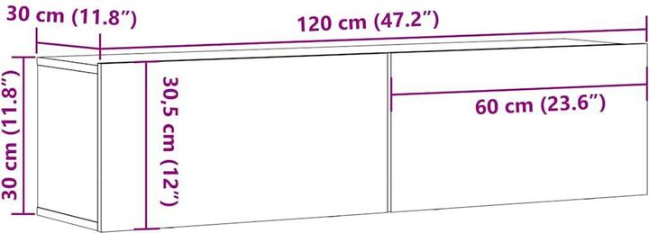 Image du produit VidaXL Johanna (120 x 30 x 30 cm)