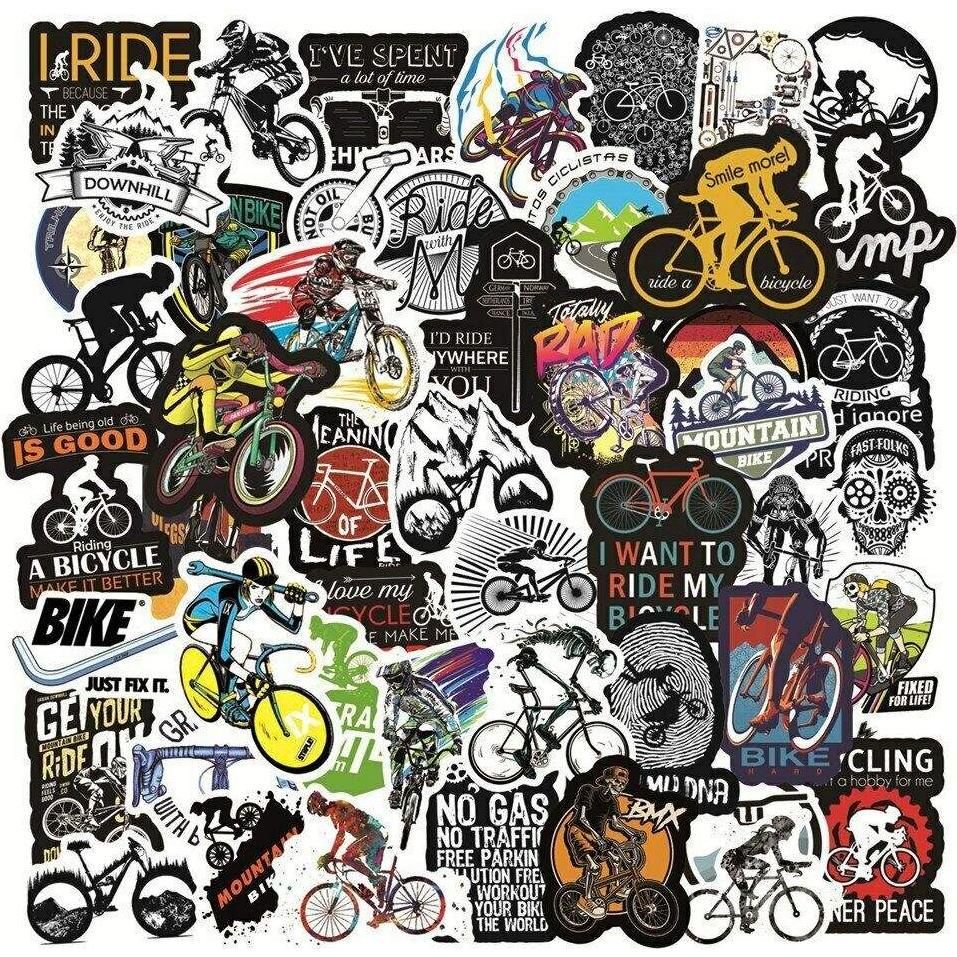 JTI, Sticker, 50x Aufkleber und Abziehbilder - Radfahren