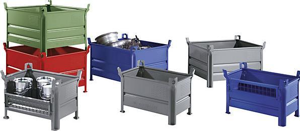 Actual product image Heson-Werk Solid wall stacking container, WxL 800 x 1200 mm