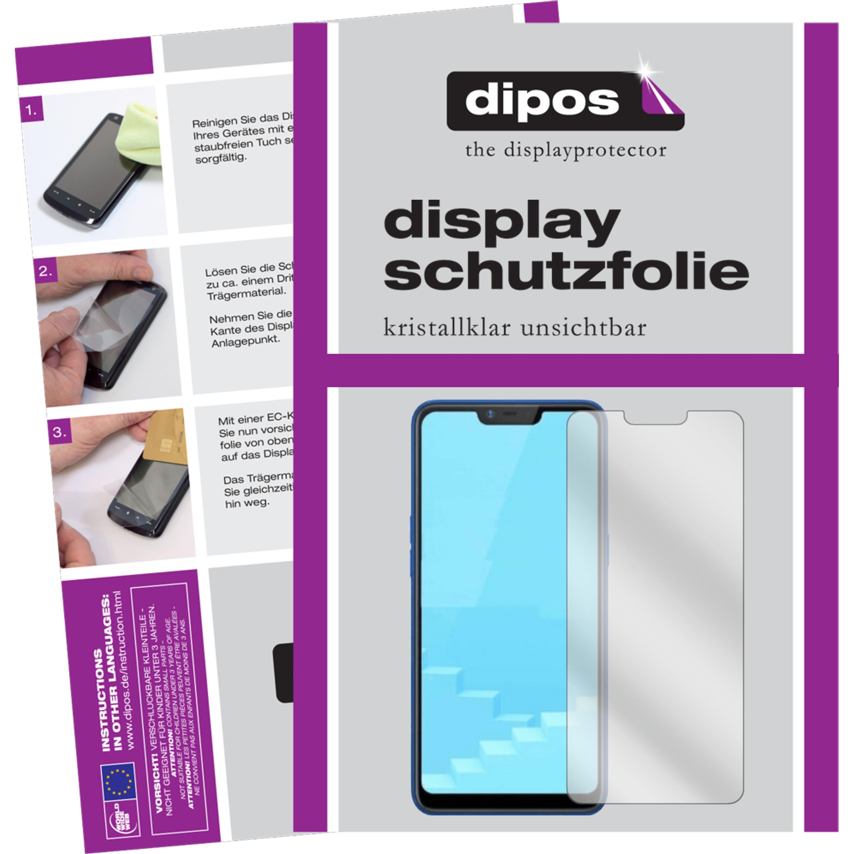 Dipos Displayschutzfolie Crystalclear (6 Stück, Realme C1 (2019)), Smartphone Schutzfolie, Transparent