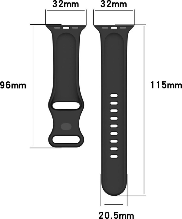 Actual product image König Design Sport Replacement Strap for Apple Watch Series 1/2/3/4/5/6/SE 40 38 mm Small Pink