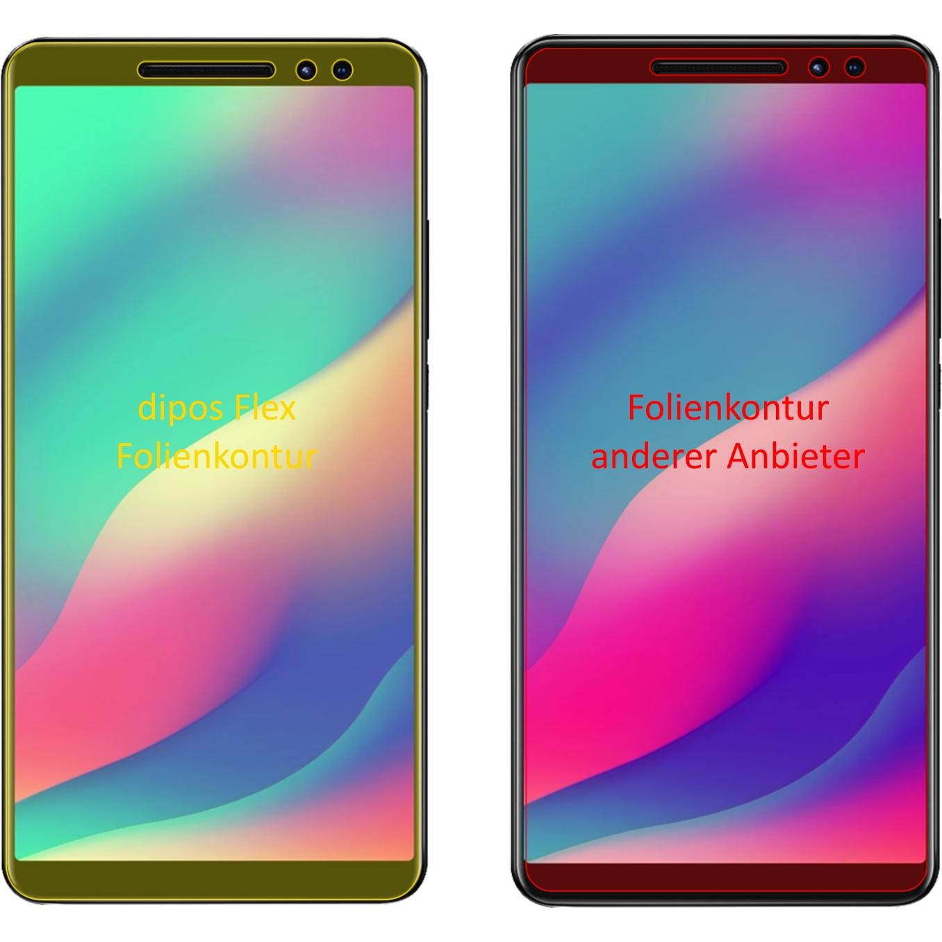 Thumbnail - Dipos Displayschutzfolie Full-Cover 3D (3 Stück, Blackview Max 1), Smartphone Schutzfolie, Transparent