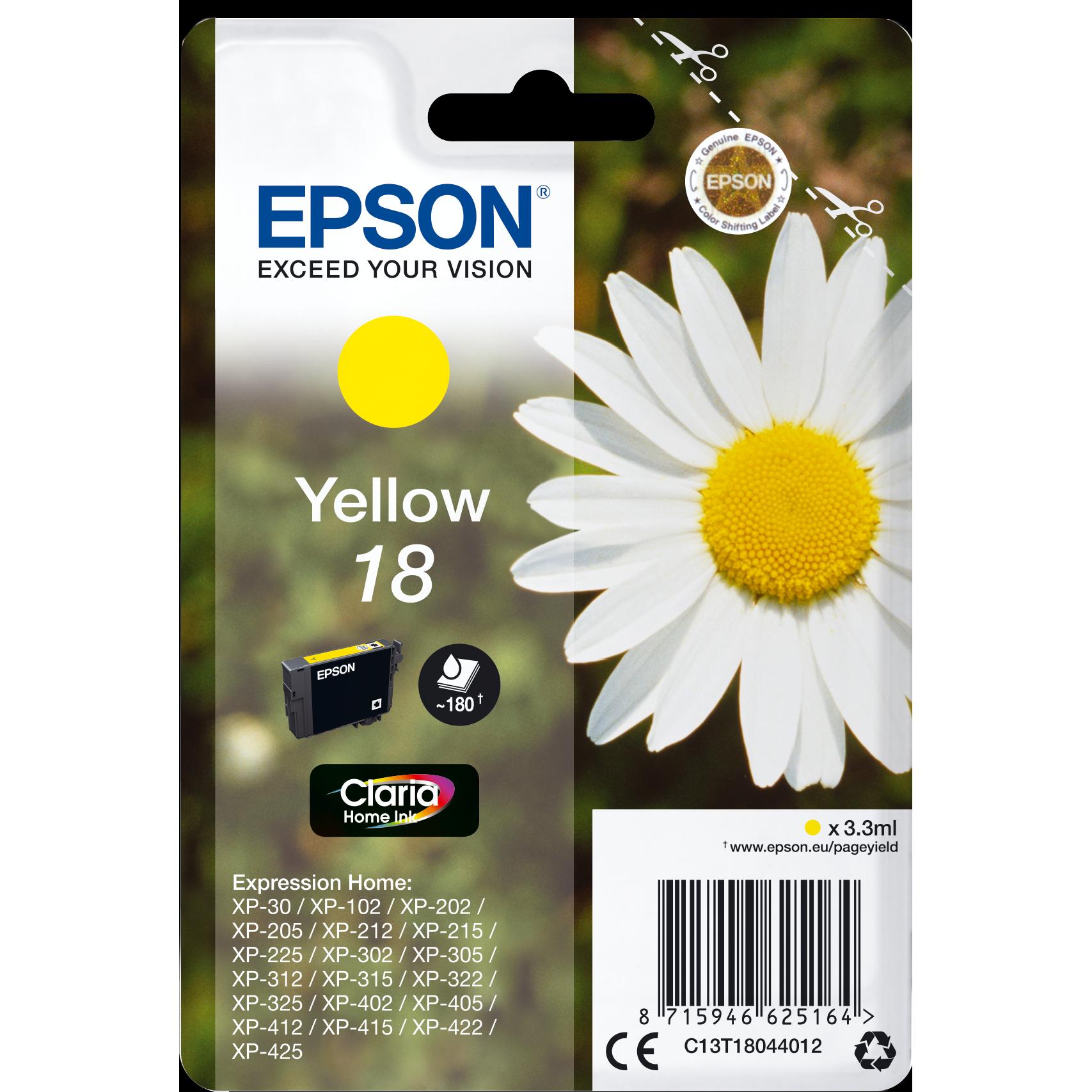 Epson, Druckerpatrone, Ink/18 Daisy YL SEC (Y)
