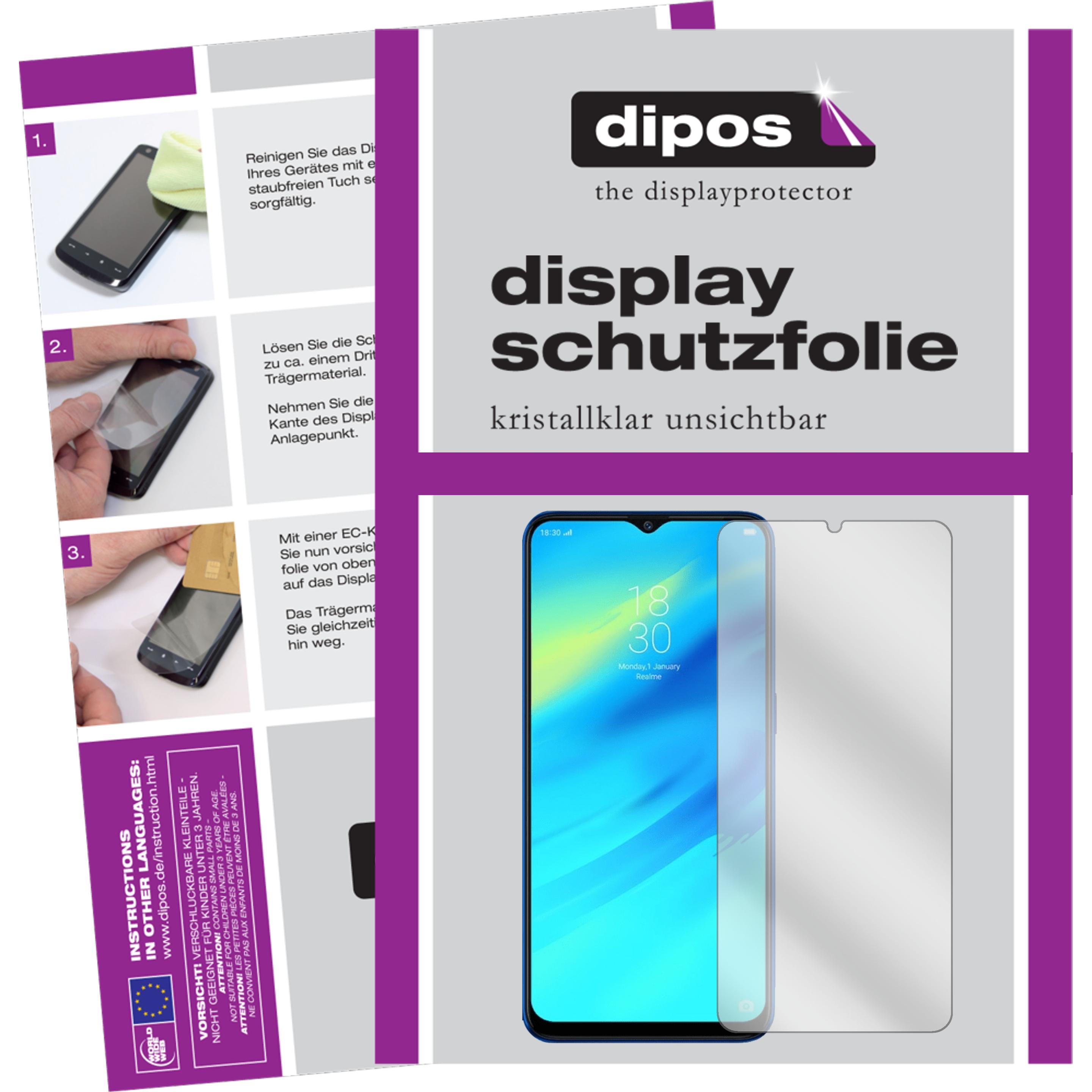 Dipos Displayschutzfolie Crystalclear (1 Stück, Oppo Realme 2), Smartphone Schutzfolie, Transparent
