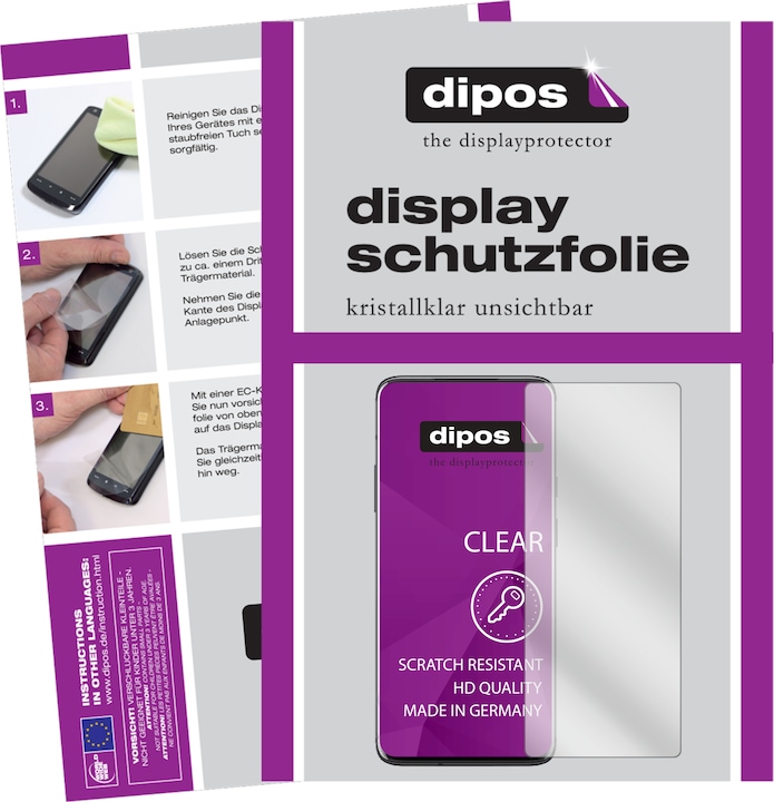Dipos Displayschutzfolie Crystalclear (2 Stück, OnePlus 7 Pro)