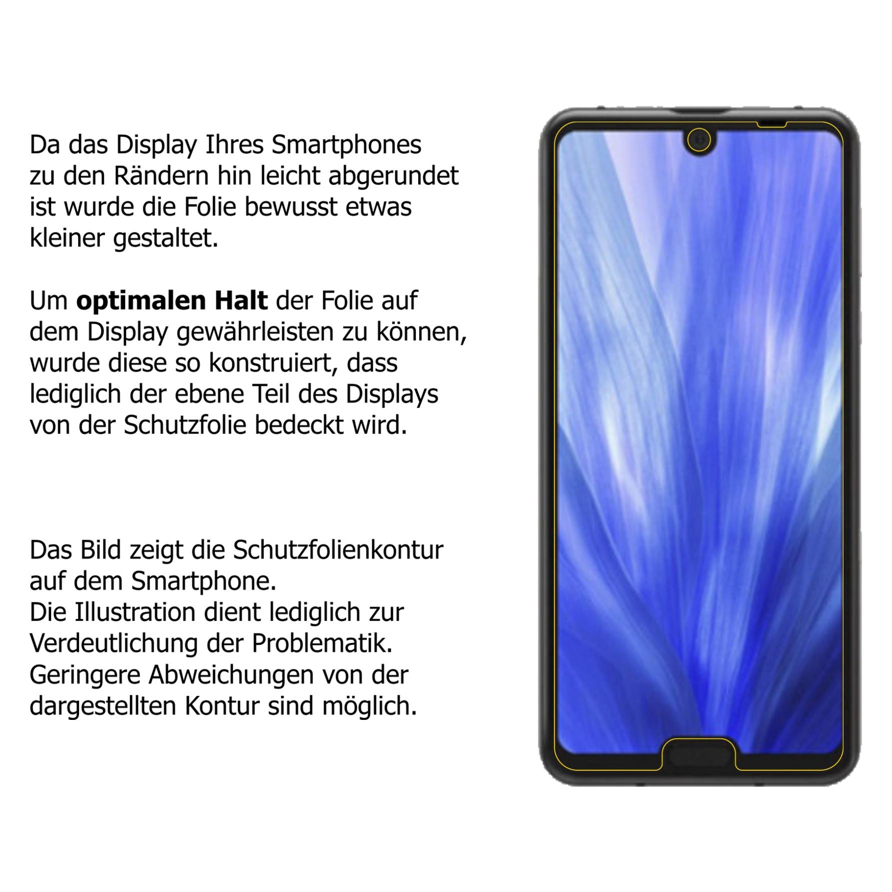 Dipos I 6X Pellicola Protettiva In Vetro Per Sharp Aquos S3 High Edition - Cristallo HD Taglio Laser Made In Germany - 3