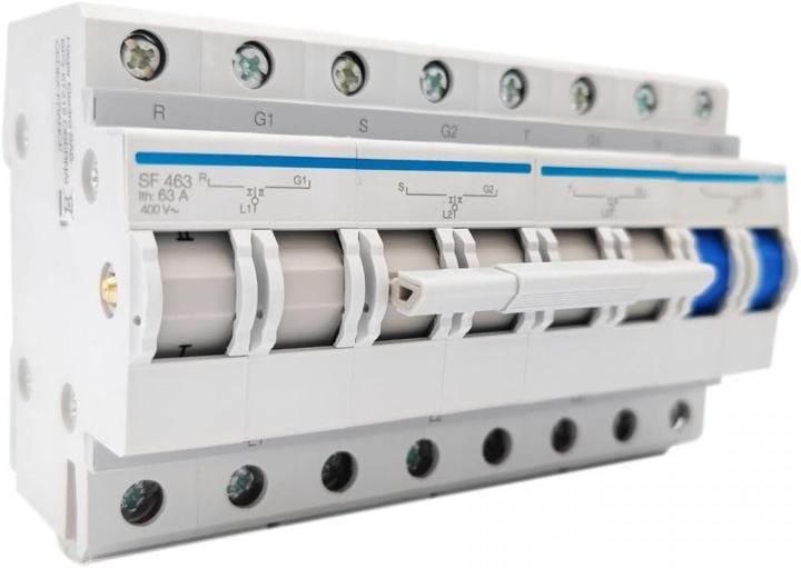 Produktbild Hager Controller Netzwerkmodul Switch-4P 63A SF463