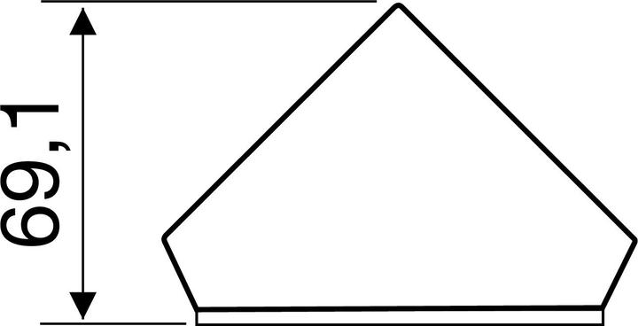 Produktbild Wipo Steckdosenelement Power Eck G, 3 Schukosteckdosen, Edelstahl/Glas schwarz