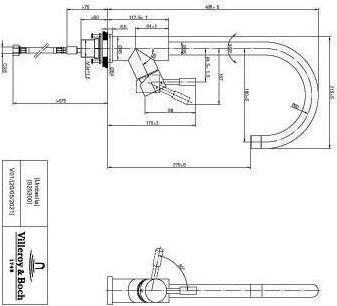 Actual product image Villeroy & Boch Umbrella kitchen tap, stainless steel