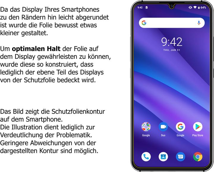 Produktbild Dipos Displayschutzfolie Crystalclear (1 Stk., Umidigi A5 Pro)