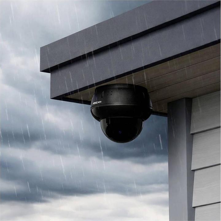 Actual product image Foscam D8ET black PoE Dome IP-Kamera 4K 8MP Outdoor mit AI-Detektion (3840 x 2160 pixels)