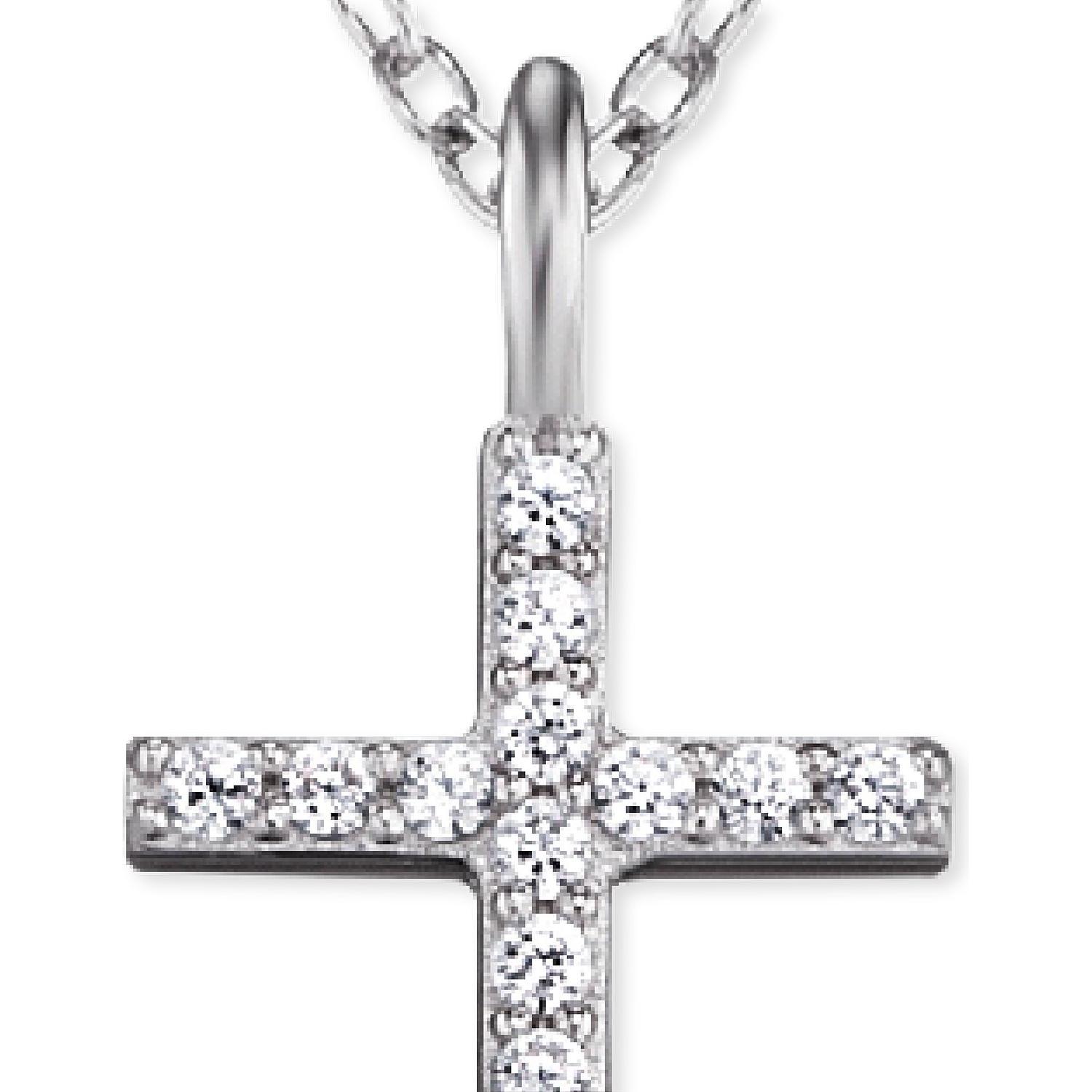 Thumbnail - Engelsrufer, Halsschmuck, Halskette Kreuz, (925er Silber, 42 cm)