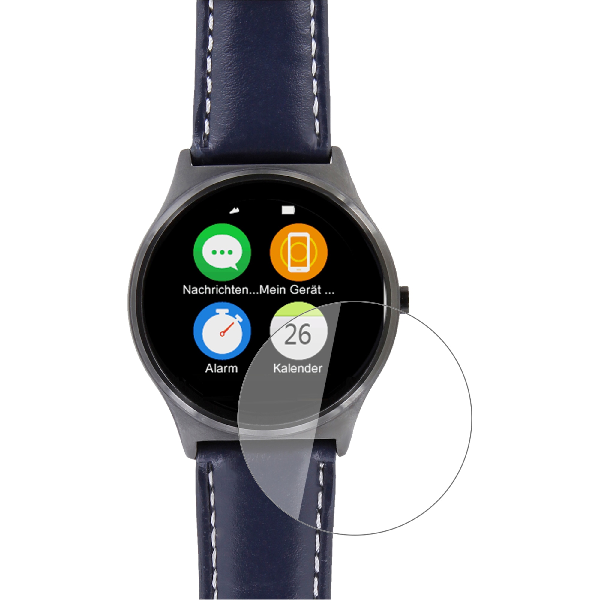 Dipos Displayschutz Anti-Shock, Smartwatch Schutzfolie, Transparent