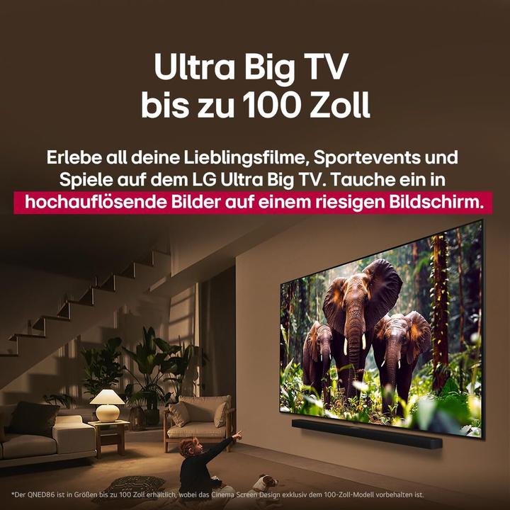 Image du produit LG 75-Zoll QNED evo AI QNED86 MiniLED 4K Smart TV (75", QNED86, QNED, 4K, 2025)
