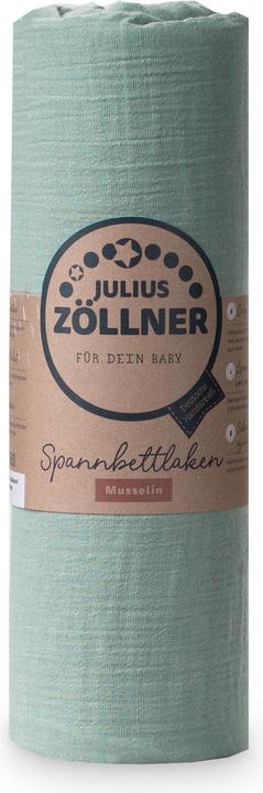 Actual product image Julius Zöllner Fix Sheet Muslin 60 x 120 cm, Green (60 x 120 cm)