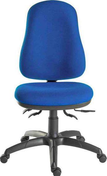 RS PRO Blue Fabric Typist Chair, 150kg Weight Capa