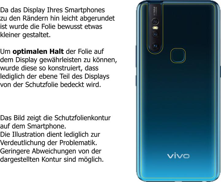 Actual product image Dipos Screen Protector Crystalclear (1 pcs., Vivo V15)