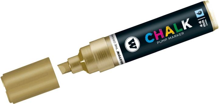 Actual product image Molotow Window marker chalk refillable 4-8mm metallic gold (Gold, 8 mm, 1 x)