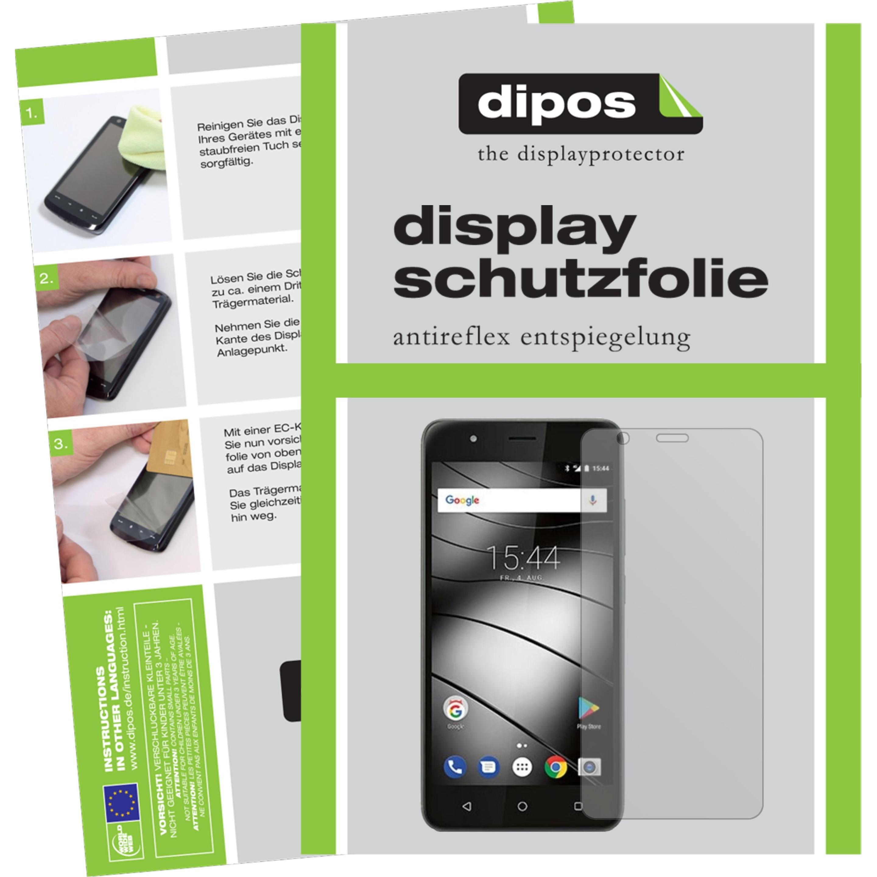 Dipos Displayschutzfolie Antireflex (2 Stück, Gigaset GS270), Smartphone Schutzfolie, Transparent