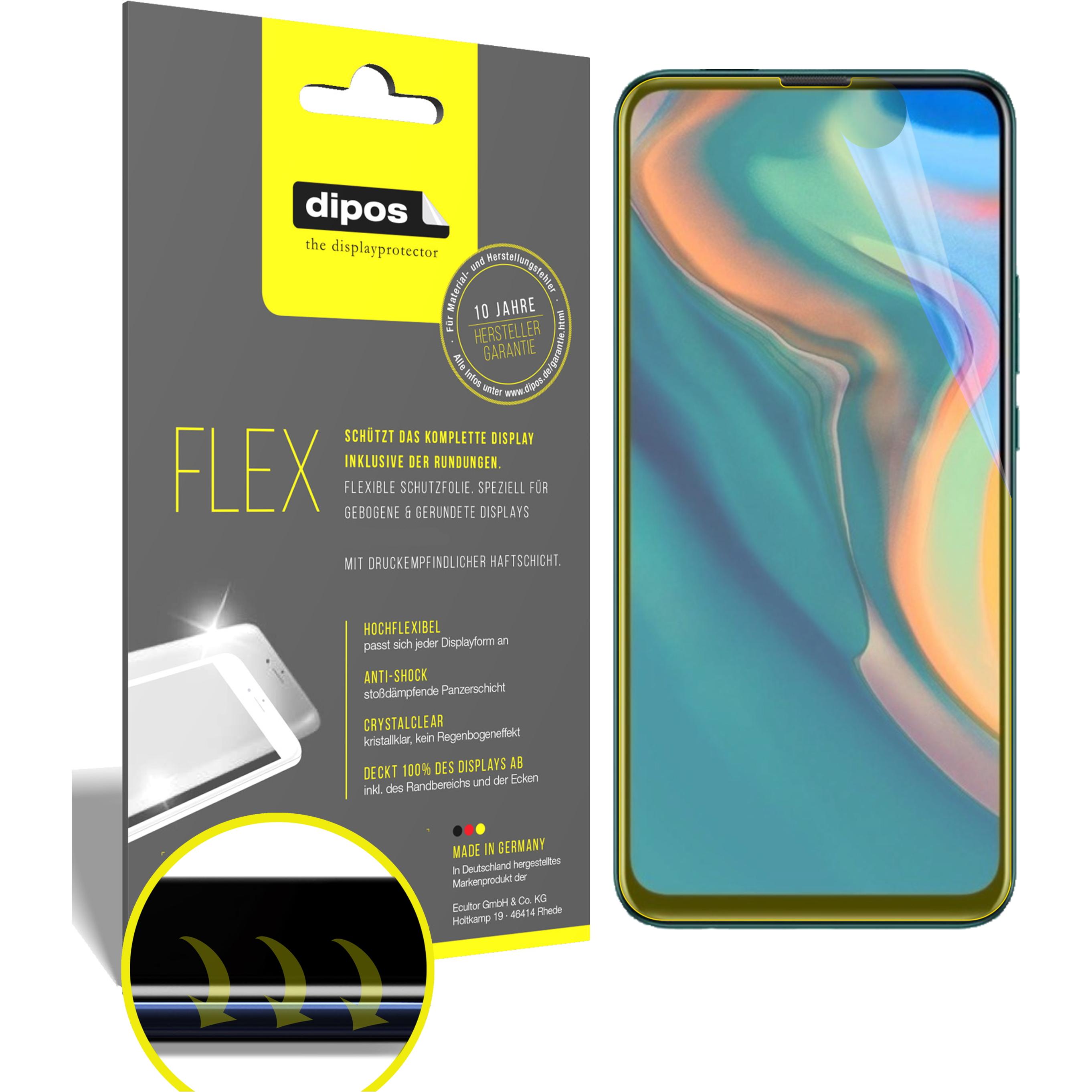 Dipos Displayschutzfolie Full-Cover 3D (2 Stück, Huawei P Smart Z), Smartphone Schutzfolie, Transparent