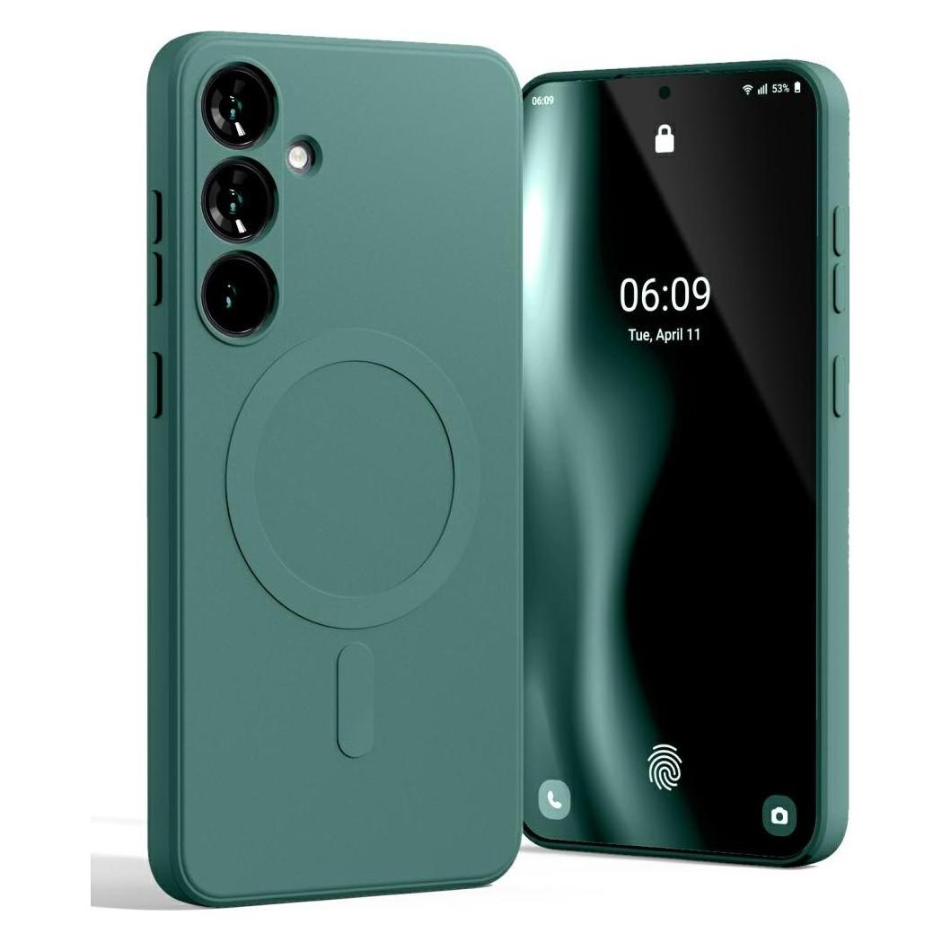 Mercury Verde Magsafe Semi-Silicone Sam S25+ S936 Zielony /Green (Samsung Galaxy S25+), Cover Smartphone,