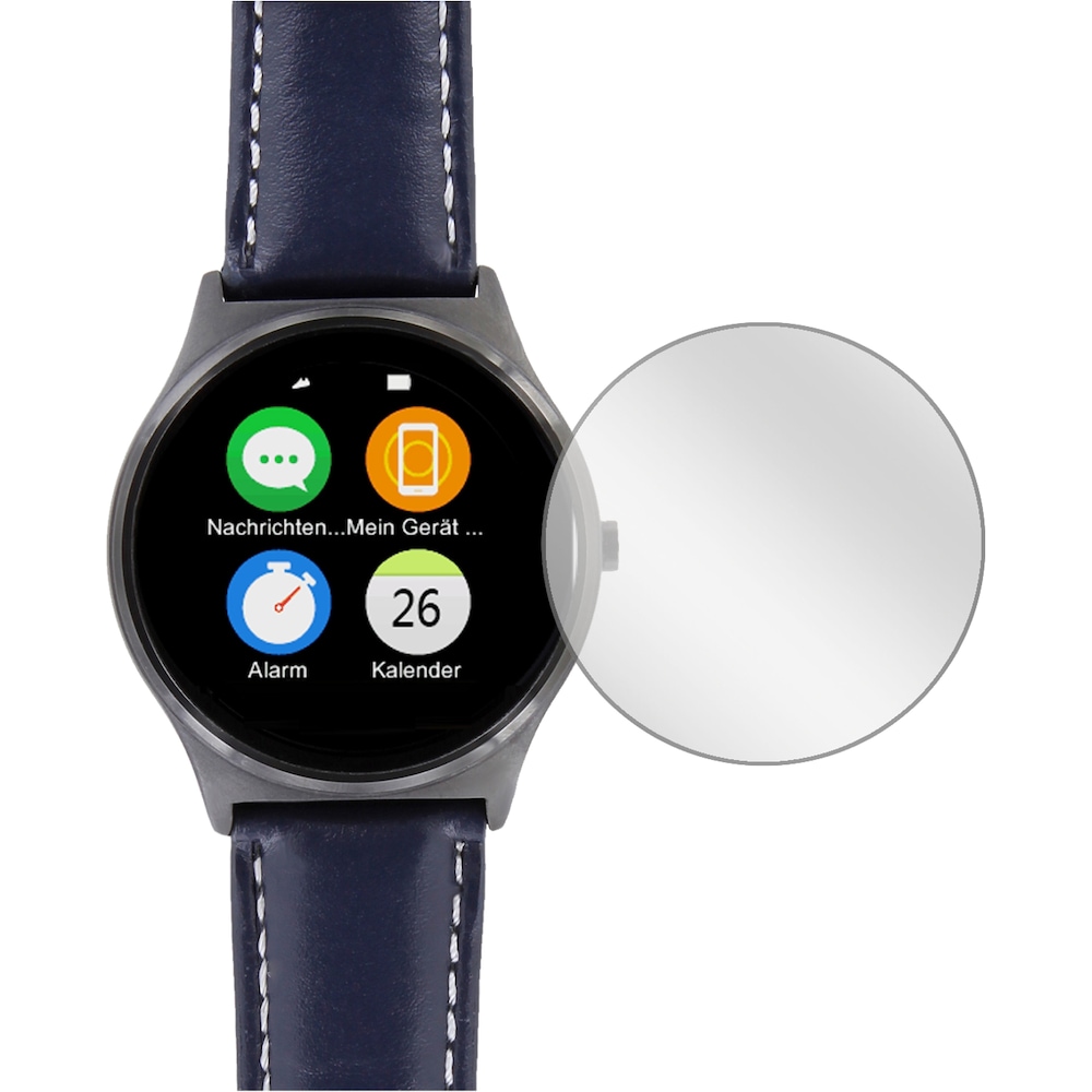 Dipos Displayschutzfolie Crystalclear, Smartwatch Schutzfolie, Transparent