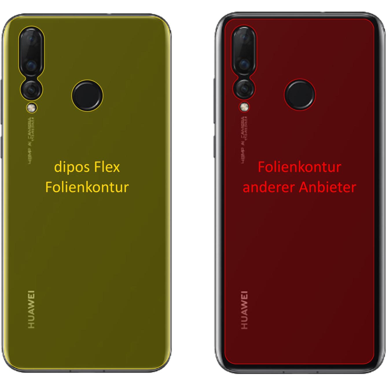 Thumbnail - Dipos Displayschutzfolie Full-Cover 3D (2 Stück, Huawei Nova 4), Smartphone Schutzfolie, Transparent